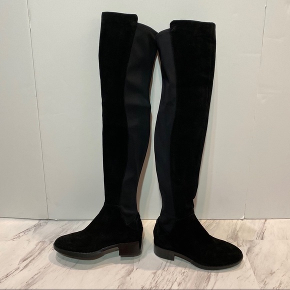 Tory Burch Caitlin Over the Knee Black Boots - Picture 6 of 9